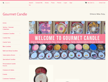 Tablet Screenshot of gourmetcandle.org